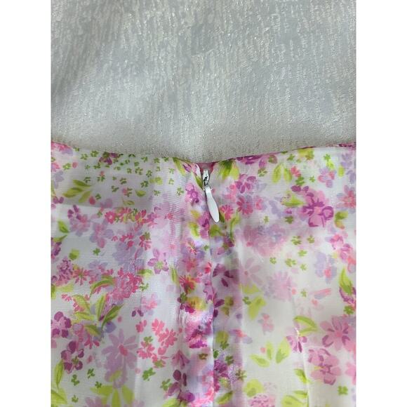 Wildfox floral ruffle bottom skirt Sm garden girl summer picnic dainty feminine - Picture 6 of 10